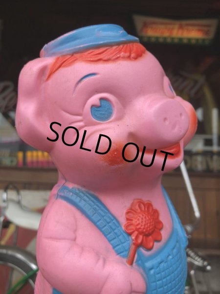 画像6: Vintage PIG Plastic Mold Piggy Bank (S491) (6)