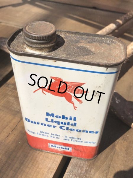 画像5: Vintage Mobil Liquid Burner Cleaner Can (B455) (5)
