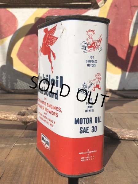 画像2: Vintage Mobiloil Outboard Can (B458) (2)