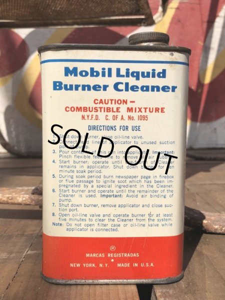 画像3: Vintage Mobil Liquid Burner Cleaner Can (B455) (3)