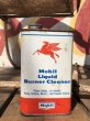 画像1: Vintage Mobil Liquid Burner Cleaner Can (B455) (1)