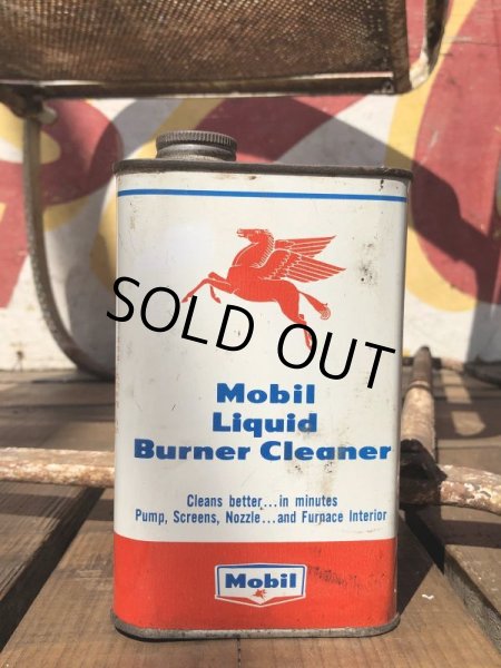 画像1: Vintage Mobil Liquid Burner Cleaner Can (B455) (1)