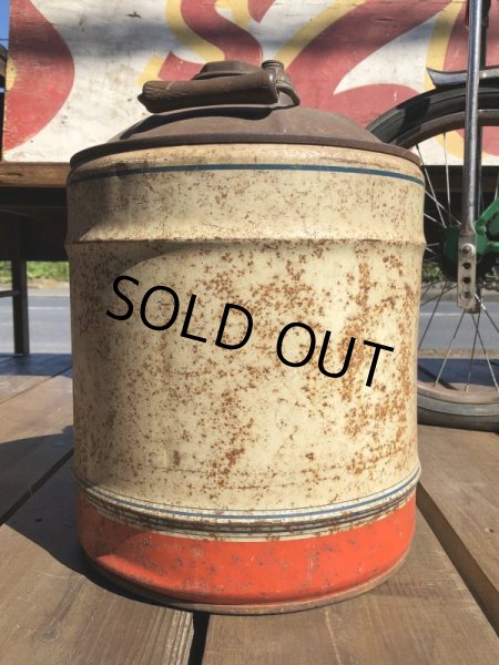 画像3: Vintage Mobil 5GL Motor Gas/Oil Can (S917)  (3)