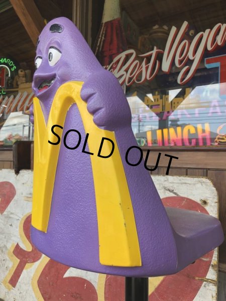 画像7: Vintage Mcdonald's Playland Chair Grimace (B460） (7)