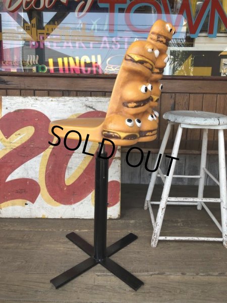 画像4: Vintage Mcdonald's Playland Chair Hamburger & Cheeseburger (B461） (4)