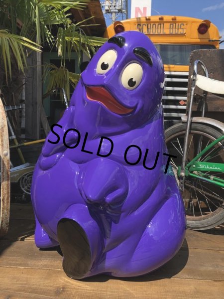 画像1: Vintage Mcdonald's Playland Grimace Statue (B463） (1)