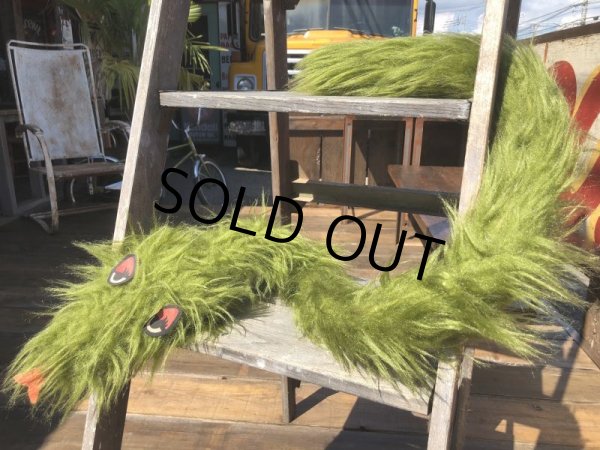 画像7: 60s Vintage 60s Psychedelic Hippie Green Snake Carnival Prize Plush (B467） (7)