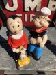 画像4: 70s Vintage Clubmates Popeye & Olive Rubber Doll Set (B468) (4)