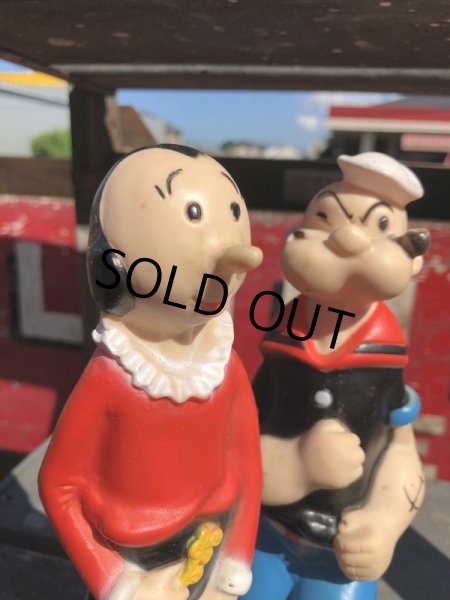 画像8: 70s Vintage Clubmates Popeye & Olive Rubber Doll Set (B468) (8)