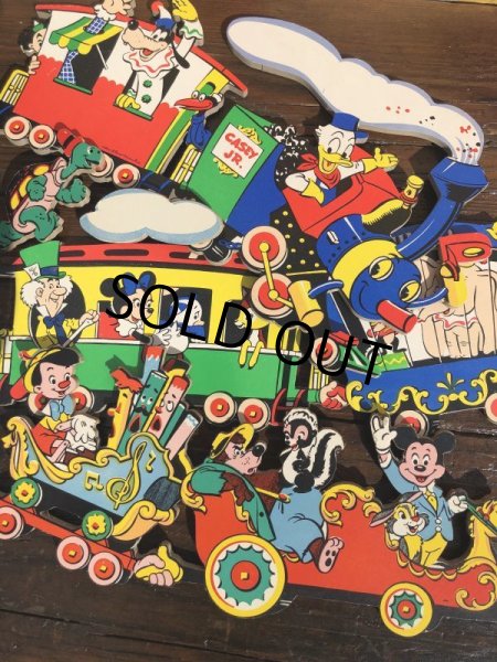 画像8: Vintage Dolly Toy Pin Ups Wall Decor Casey Jr. Circus Train Complete Set (B484) (8)