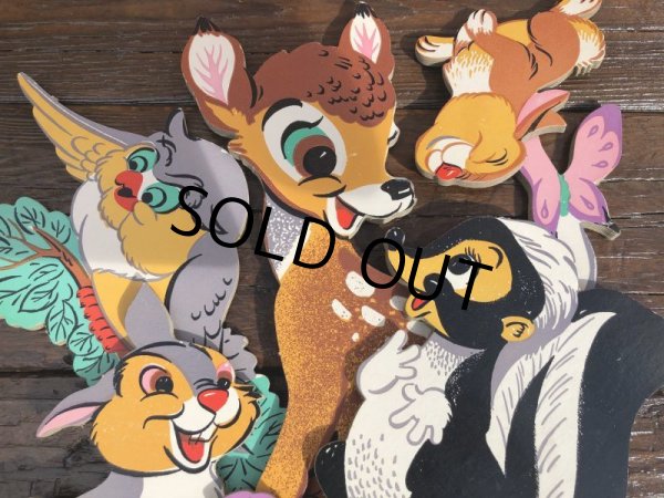 画像4: Vintage Dolly Toy Pin Ups Wall Decor Bambi Complete Set (B482) (4)