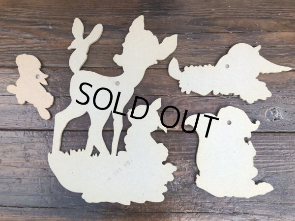 画像3: Vintage Dolly Toy Pin Ups Wall Decor Bambi Complete Set (B482) (3)