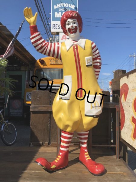 画像1: Vintage Ronald McDonald Store Display Life Size Statue  (B484) (1)