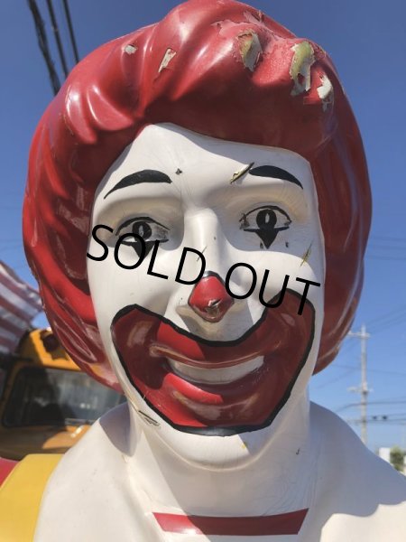 画像4: Vintage Ronald McDonald Store Display Life Size Statue  (B484) (4)