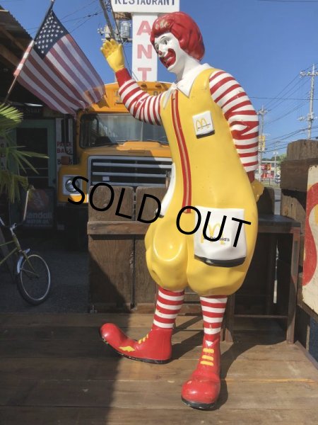 画像13: Vintage Ronald McDonald Store Display Life Size Statue  (B484) (13)
