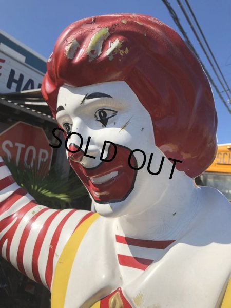 画像3: Vintage Ronald McDonald Store Display Life Size Statue  (B484) (3)