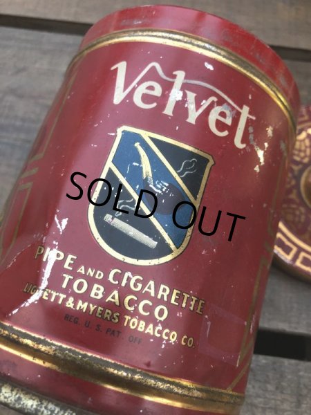 画像6: Vintage Cigarette Tabacco Can Velvet (B485)   (6)