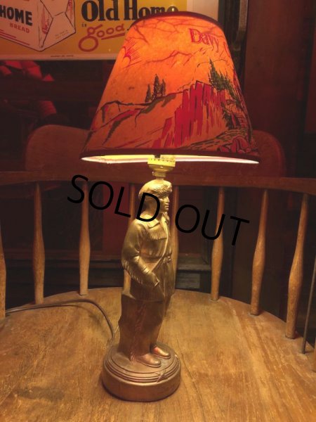画像17: Vintage 50s Disney DAVY CROCKETT Lamp (B493) (17)