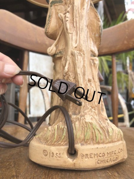 画像8: Vintage 50s Disney DAVY CROCKETT Lamp (B492) (8)