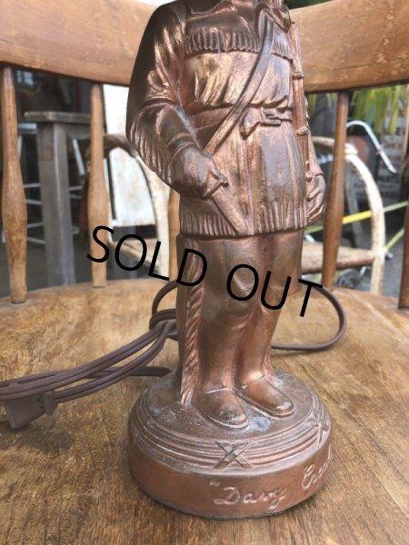 画像9: Vintage 50s Disney DAVY CROCKETT Lamp (B493) (9)