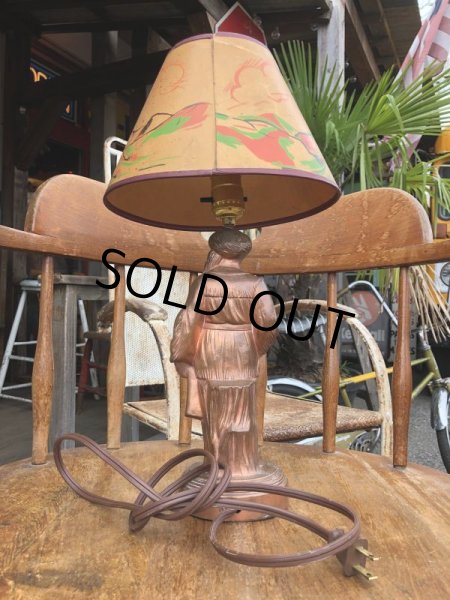 画像4: Vintage 50s Disney DAVY CROCKETT Lamp (B493) (4)