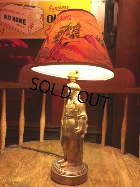 画像16: Vintage 50s Disney DAVY CROCKETT Lamp (B493) (16)