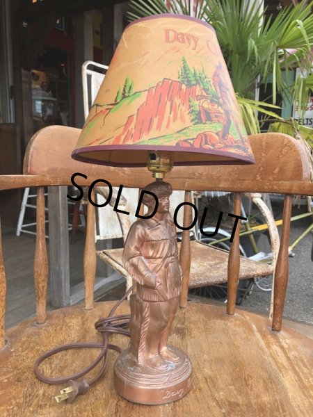 画像5: Vintage 50s Disney DAVY CROCKETT Lamp (B493) (5)