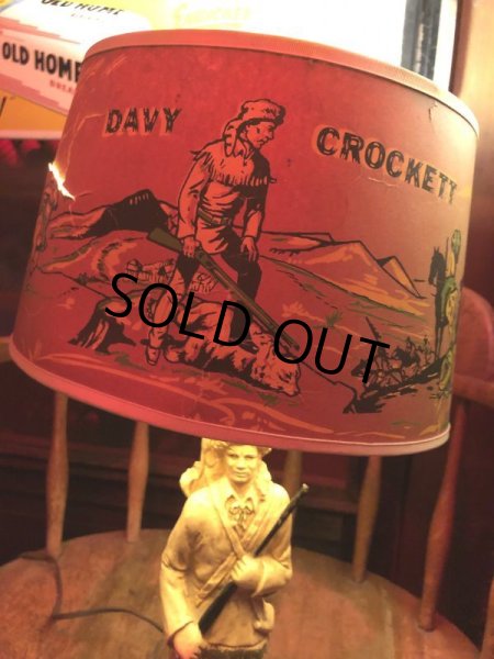 画像16: Vintage 50s Disney DAVY CROCKETT Lamp (B492) (16)