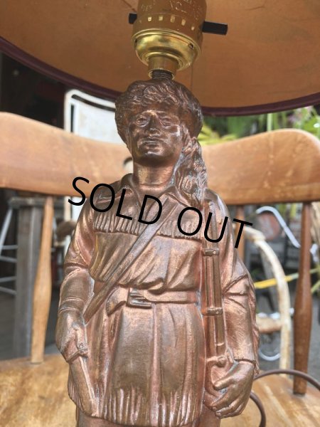 画像7: Vintage 50s Disney DAVY CROCKETT Lamp (B493) (7)