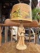 画像2: Vintage 50s Disney DAVY CROCKETT Lamp (B492) (2)