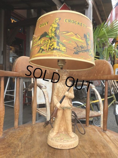 画像2: Vintage 50s Disney DAVY CROCKETT Lamp (B492) (2)