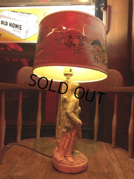 画像17: Vintage 50s Disney DAVY CROCKETT Lamp (B492) (17)