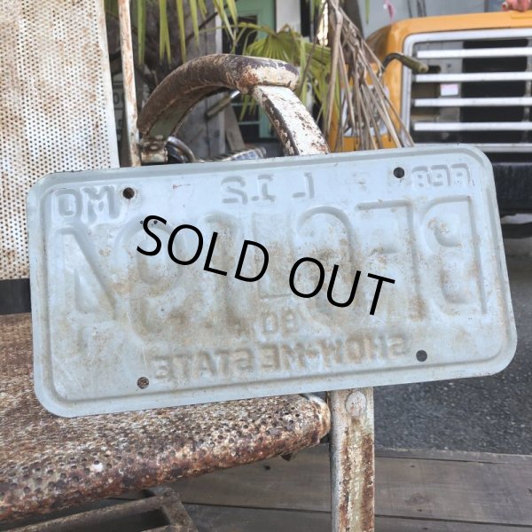 画像2: 80s Vintage License Plates BF 6 194 (B496)  (2)