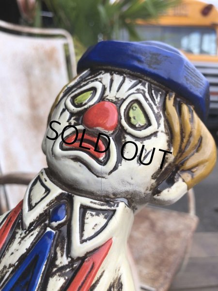 画像9: Vintage Two Face Circuc Hobo Clown Ceramic Bank (B533) (9)