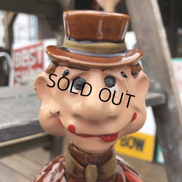 画像9: Vintage Hobo Drunken Man Decanter Bottle (B492) (9)