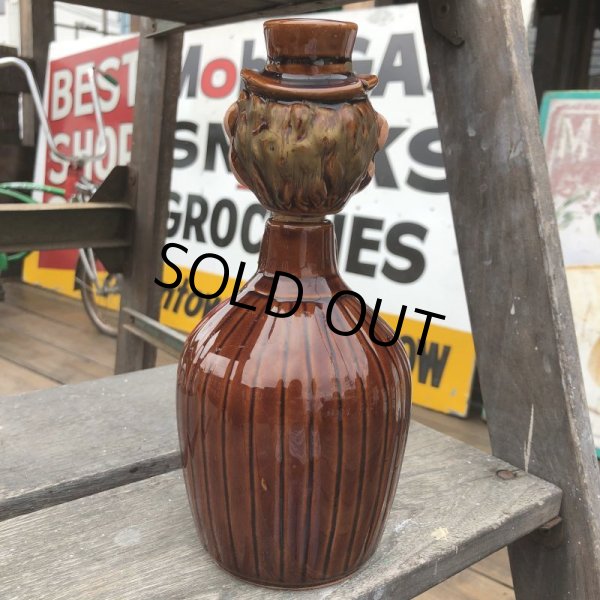 画像3: Vintage Hobo Drunken Man Decanter Bottle (B492) (3)