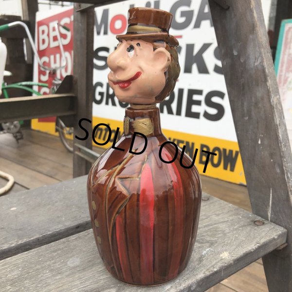 画像4: Vintage Hobo Drunken Man Decanter Bottle (B492) (4)