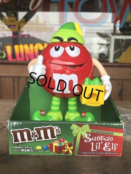 画像1: Vintage M&M's Dispenser Santa's Lil' Elf (B501)  (1)