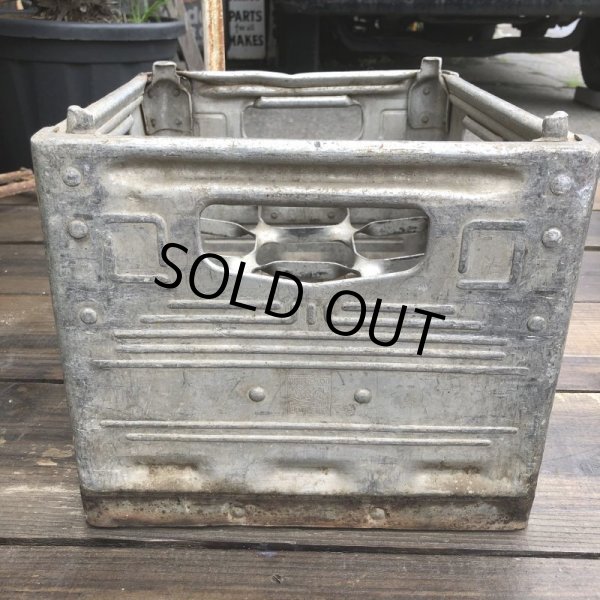 画像4: Vintage Metal Milk Crate (B515)  (4)