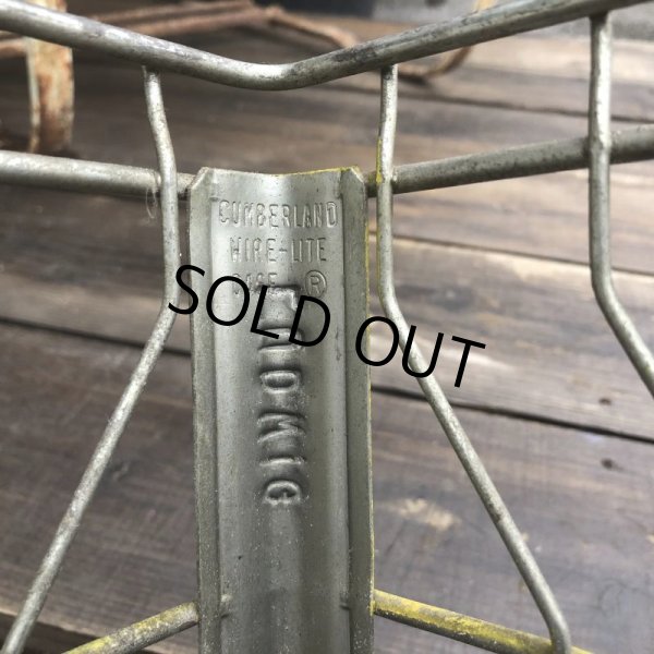 画像4: Vintage Wire Metal Milk Crate LUDWING (B518)  (4)