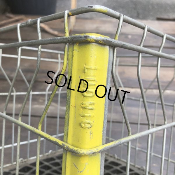 画像5: Vintage Wire Metal Milk Crate LUDWING (B518)  (5)