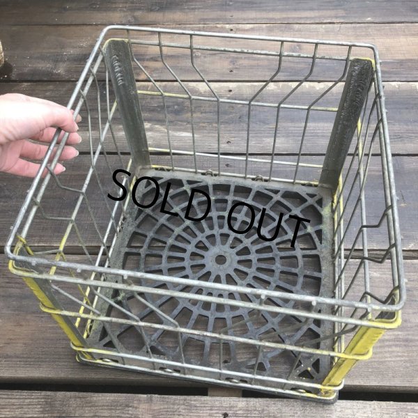 画像7: Vintage Wire Metal Milk Crate LUDWING (B518)  (7)