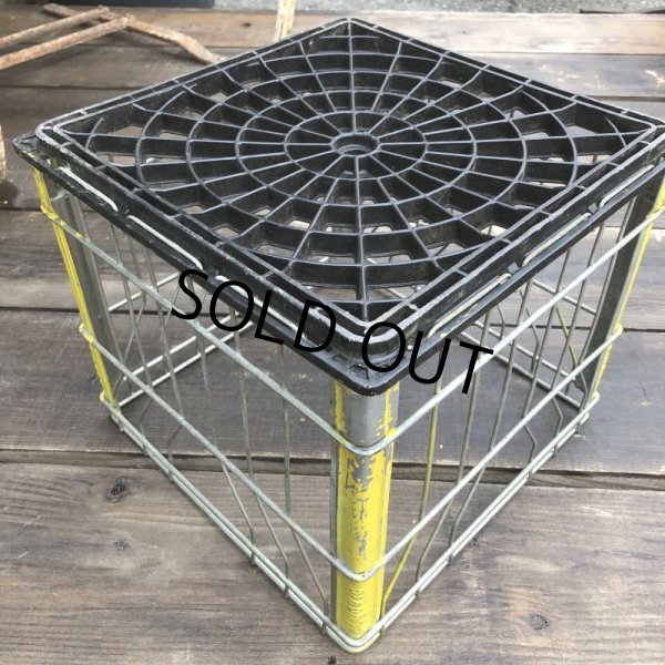 画像6: Vintage Wire Metal Milk Crate LUDWING (B518)  (6)