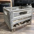 画像1: Vintage Metal Milk Crate (B515)  (1)