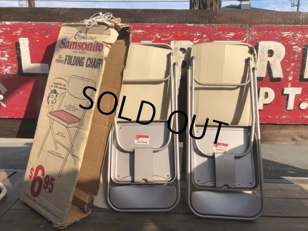 画像19: Vintage Samsonite Folding Chair SET (B520) (19)