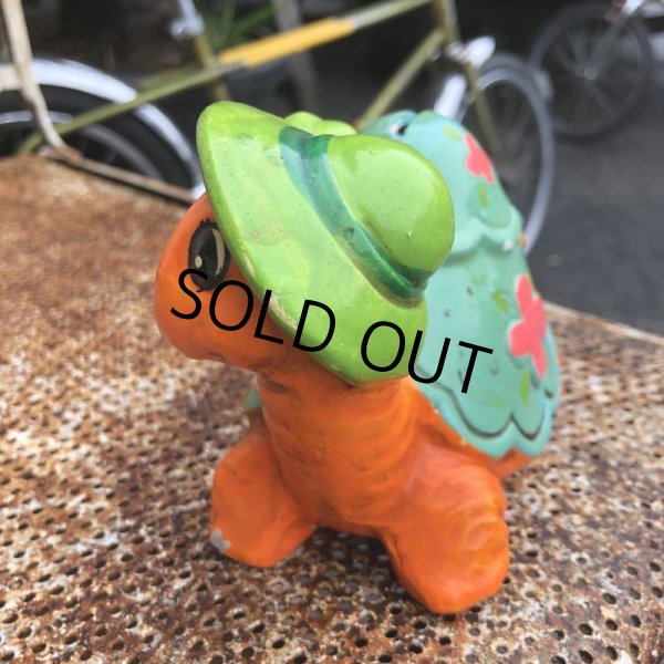 画像4: Vintage Hippie Psychedelic Ceramic Bank Turtle (B542) (4)