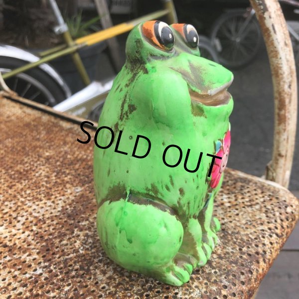 画像5: Vintage Hippie Psychedelic Ceramic Bank Frog (B543) (5)