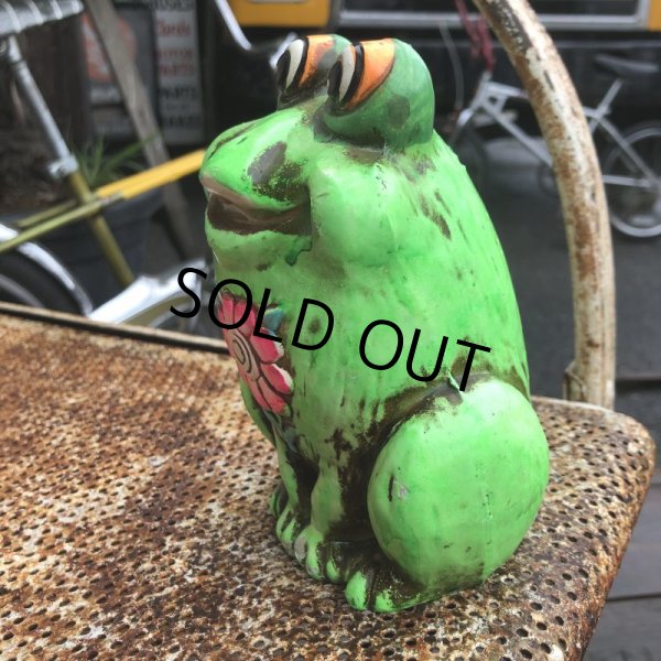 画像3: Vintage Hippie Psychedelic Ceramic Bank Frog (B543) (3)
