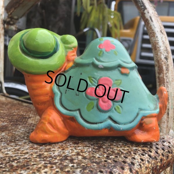画像5: Vintage Hippie Psychedelic Ceramic Bank Turtle (B542) (5)
