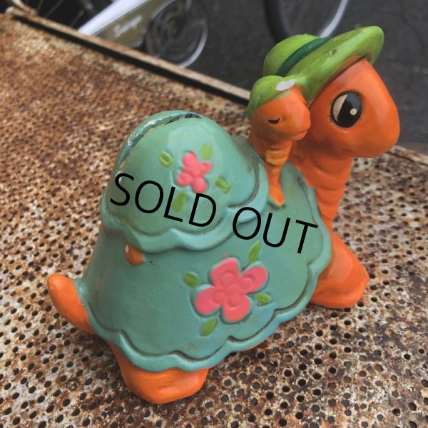 画像7: Vintage Hippie Psychedelic Ceramic Bank Turtle (B542) (7)